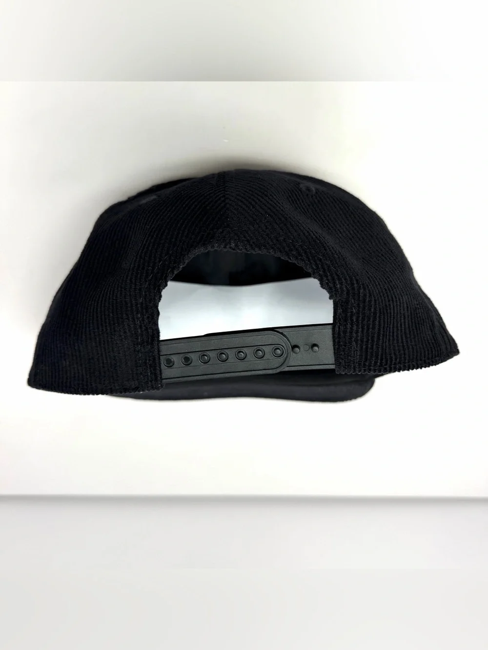 Taco Bell Liv Mas Corduroy Script Logo Retro Baseball Cap Snapback Hat Black NEW